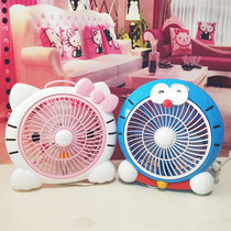 Cartoon electric fan small fan mini bed plug-in student dormitory desktop electric fan home cute table fan multi-purpose