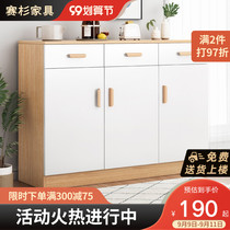 Side cabinet modern minimalist kitchen locker simple cabinet balcony locker living room wall tea cabinet