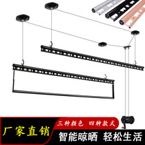 Hand-cranked clothes hanger lifting balcony clothes drying pole clothes hanger cool clothes hanger aluminum magnesium alloy clothes rack drying quilt bag installation