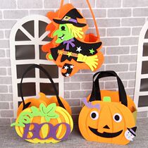 Halloween candy bag packaging box for sugar bag tote bag gift bag children decoration props pumpkin diy handmade