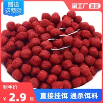 Wild fishermen directly adhesive hook up and kill bait small medicine granule fish bait wild fishing black pit fishing crucian carp carp grass carp