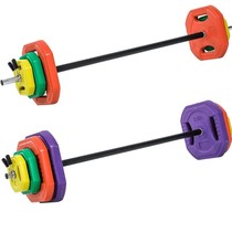 Jumping barbell suit male and female home fitness squat straight bar weightlifting equipment gym color Bell