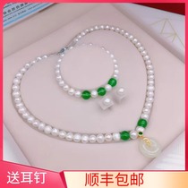 Lao Feng Xiang and Mothers Day Natural Pearl Necklace Send Mom 2021 New Freshwater Pendant Necklace Jewelry
