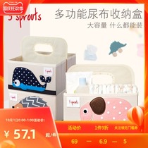 3sprouts imported baby diapers toys storage box diaper supplies care Cartoon Box