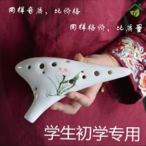 Ocarina instrument 12 holes resin ceramic xun musical instrument easy to learn middle tone C tune childrens beginner professional ac tune 6 holes