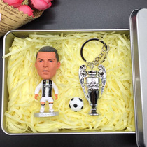 Football Star Commemorative Gift C Romessine Malmbape Ronaldo Doll Handheld Little Man Model