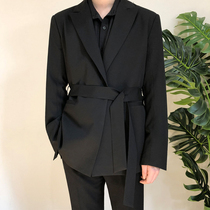 MRCYC autumn new belt suit jacket mens slim style Korean version of trend handsome casual handsome small suit