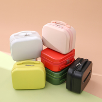 Korean portable box cute cosmetic case small suitcase small luggage female small small size 14 inch mini storage bag