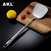 304 stainless steel thickened anti-scalding spatula household kitchen single one German long-handled kitchen utensils stir-frying spatula