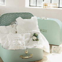 ShiningMoment newborn baby gift box set gift full moon gift bag female baby princess dress 100 days