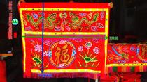 Table Wai Shenqi Shen Tread Table Flag Temple Temple Jin Banner Eight Immortals Color Table Curtain Flag Banner 1 m Temple Flag Buddha Banner