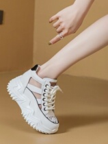 Li Ning womens shoes hollow sandals womens 2023 summer new all-match thick bottom breathable casual shoes small sports old