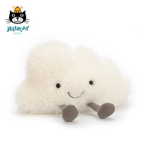 British jELLYCAT happy little white cloud plush soothing toy genuine cute childrens doll