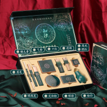Hua Zi lipstick gift box set Oriental beauty makeup set box Chinese style beauty cosmetics full set to send girlfriend