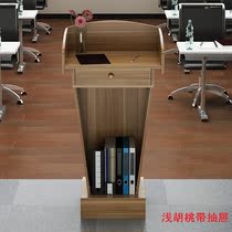 Reception desk Front desk White host Wooden teacher Rostrum Registration etiquette Wedding standing storefront Modern