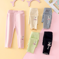 Girl Beats Bottom Pants Spring Autumn Outwear Baby Pure Cotton Casual Pants Baby Spring Slim Fit Children Spring Clothing Long Pants
