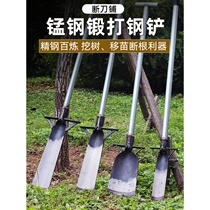 Agricultural shovel digging Tree special tree planting shovel all manganese steel outdoor digging pit Luoyang broken root seedling artifact tool