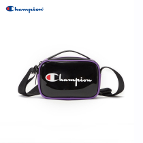 Champion champion fanny pack official website 2021 summer new patent leather two sides contrast color fanny pack mens and womens couple bags