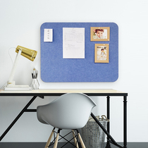 Rounded rectangular cork board color felt board Photo Wall station memo board decoration studio information bulletin board