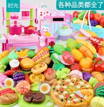 Childrens toy girl 2021 New kitchen can cut fruit and vegetable set baby Cooking House boy