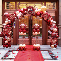 Wedding wedding wedding arrangement decoration balloon arch Net red outdoor bracket Womens Home rural Entrance Hotel