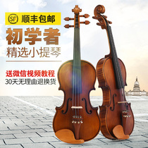 Violin beginners college students upgrade professional Boys High-grade solid wood practice matte