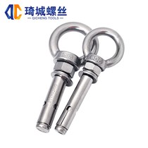 Lifting ring expansion screw stainless steel 304 stainless steel with loop adhesive hook extension Bolt M6M8M10M12