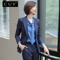 High-end professional suit female fashion temperament goddess Fan suit autumn and winter New Sales Department work clothes business dress