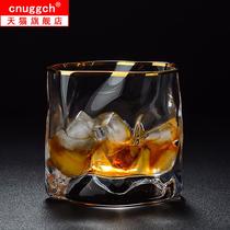 Gold whisky wine glass crystal glass wine cup set wine set Nordic beer wine glass wind