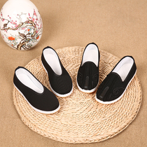 Black Round Mouth Cloth Shoes Children China China Wind Old Shoes Old Beijing Cloth Shoes Boy Hanfu Shoes Ancient Dress National Wind