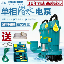 Small household submersible pump 220V pump sewage pump sewage pump agricultural irrigation pump high head 3 inch 4 inch water pump