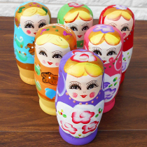 Matryoshka doll 20-layer wooden wooden color doll 5-layer childrens educational force toy hand-painted handmade gift