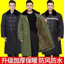 Winter 85 style cotton coat men and women thickened long section security with long section northeast cotton clothing anti-chilling cold storage quilted padded jacket