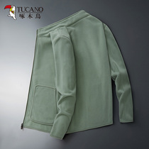 Woodpecker autumn and winter fleece fleece jacket men and women jacket plus velvet thickened warm double-sided wear winter New