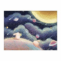 3D-JP 300 piece flat puzzle plastic puzzle magic wide fall-looking moon H2405