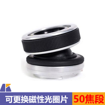 American first generation Lensbaby lens baby COMPOSER shift axis lens model effect can change the optical ring Film