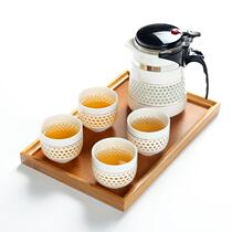 Song ancient and modern office tea cup ceramic liner Filter Kettle exquisite hollow hollow tea cup elegant