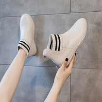 Martin boots summer thin women summer 2021 new spring and autumn flat single boots British style breathable short boots female summer cool