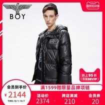 boylondon flagship 2021 autumn and winter New Eagle embroidered short down jacket male down jacket female 207402