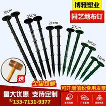 Factory direct plastic nails anti-aging greenhouses anti-grass cloth nails gardening orchards black plastic mulched nails