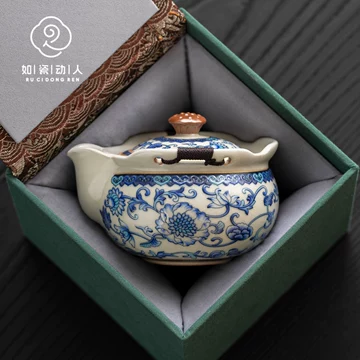 青花双喜懺纏枝蓮茶壺 茶道具 香道具 装飾品 工芸品 美術品 置物 青花缠枝莲茶壶-青花缠枝莲茶壶促销价格、青花缠枝莲茶壶品牌- 淘宝