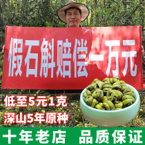 Authentic Anhui Huoshan iron Dendrobium 5 years dried strips maple bucket powder rare herbs gift box dry goods premium grade