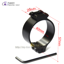 30# 30mm ring fixture aluminum alloy metal fixing fixture 20 21mm track adapter glare flashlight rack