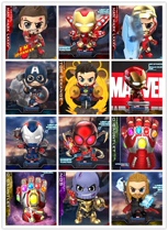 Hottoys spot HT Reunion 4 Thor Iron Man Spider Man USA Captain Thor Gloves Q version cosbaby