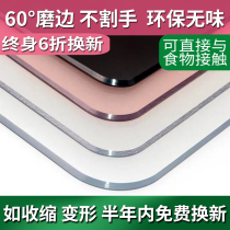 Mother and baby level environmental protection table cloth table cushion transparent soft pvc plastic glass tea table anti-burn and anti-wash water crystal plate