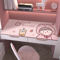 Dormitory study desk desk Cute girl heart Japanese tablecloth ins wind student waterproof and oil-proof pvc table pad