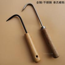 Single claw root hook potted plant change pot loose soil loose soil hook turf pick out weed fork grass fork grass fork grass to remove weeds