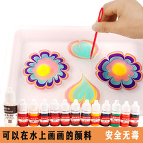Water extension painting set children wet extension painting pigment material water floating water painting water shadow painting painting watermark water floating painting