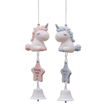 Unicorn wind chimes creative hipster birthday gift pendant cute Bell girl bedroom room hanging door and window
