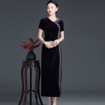 Mother-in-law wedding dress cheongsam middle-aged woman improved dress mother-in-law toast wedding mother dress